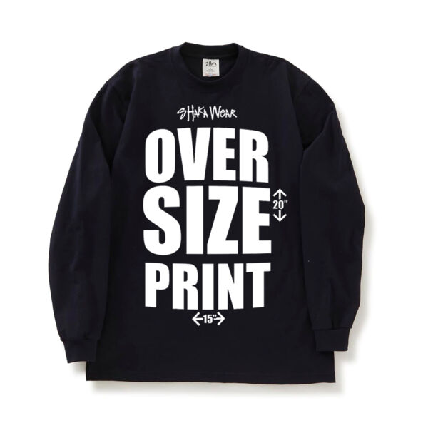 Shaka Wear OVER SIZE PRINT - Max Heavyweight Long Sleeve T-Shirt Thumbnail