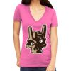 Tultex 214 - Ladies' Slim Fit Fine Jersey V-Neck Thumbnail