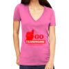 Tultex 214 - Ladies' Slim Fit Fine Jersey V-Neck Thumbnail
