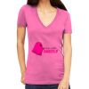 Tultex 214 - Ladies' Slim Fit Fine Jersey V-Neck Thumbnail