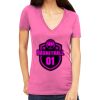 Tultex 214 - Ladies' Slim Fit Fine Jersey V-Neck Thumbnail