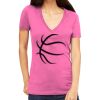 Tultex 214 - Ladies' Slim Fit Fine Jersey V-Neck Thumbnail