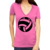 Tultex 214 - Ladies' Slim Fit Fine Jersey V-Neck Thumbnail