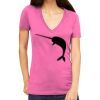 Tultex 214 - Ladies' Slim Fit Fine Jersey V-Neck Thumbnail