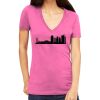 Tultex 214 - Ladies' Slim Fit Fine Jersey V-Neck Thumbnail