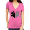 Tultex 214 - Ladies' Slim Fit Fine Jersey V-Neck Thumbnail