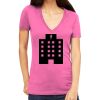 Tultex 214 - Ladies' Slim Fit Fine Jersey V-Neck Thumbnail